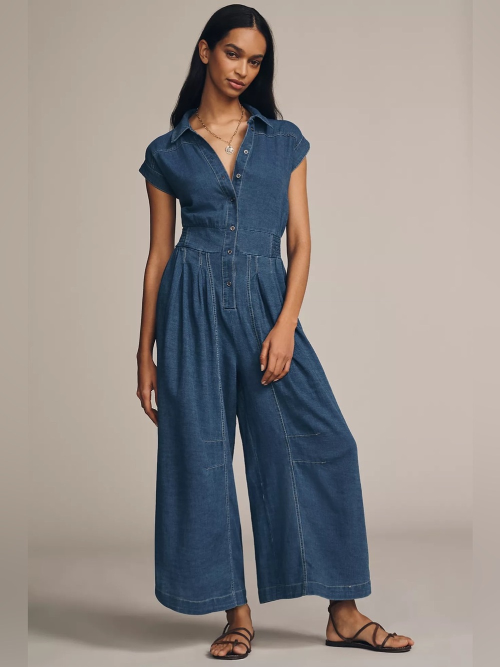 By Anthropologie Parachute Jumpsuit Size S